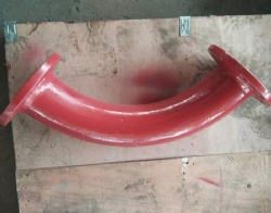 Double flange 90º long radius bend